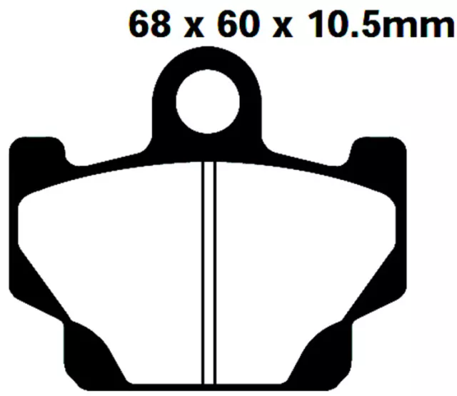 Brembsbeläge vorne für Yamaha DT, RD, SR, XJ, XT, XV, XZ