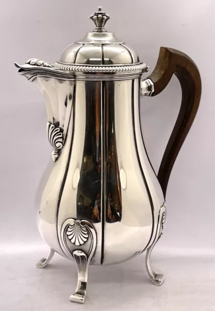 Sterling Silver Coffee Pot Jug Hallmarked Minerve By Limousin & Souche Rare 19th