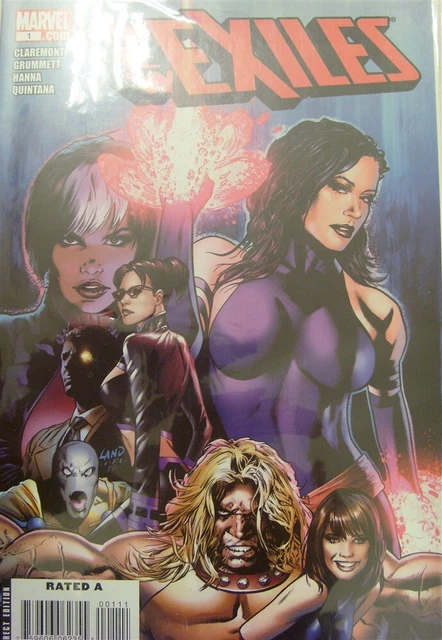 New Exiles 1-18 Marvel Comic Set Complete Claremont Hanna Seely 2008 Vf/Nm