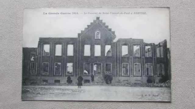 Animated CPA La Grande Guerre 1914-18 The Convent of St-Vincent-de-Paul in Ruin