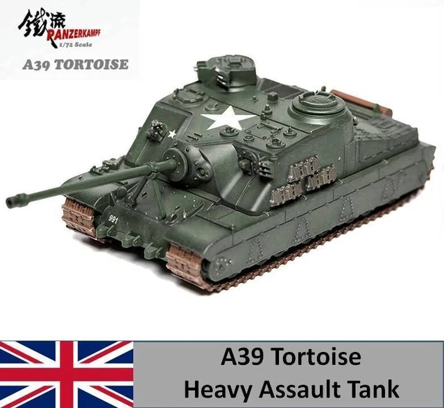 Motor City Classics Tortoise Heavy Assault Tank – British Army 1:72 Scale Diecast Model, Collectible Military Vehicle - View #8
