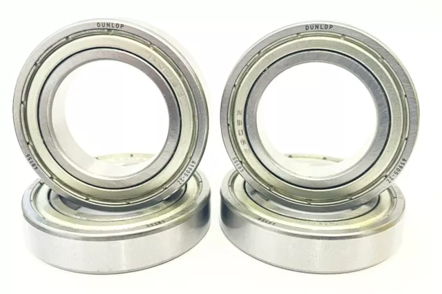 Set of 4 Dunlop 6905ZZ / 61905ZZ 25mm Kart Front Hub Bearings