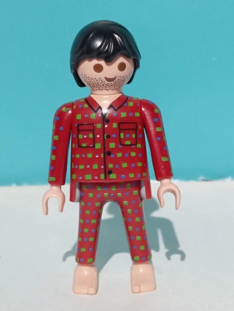 Figurine Playmobil Homme En Pyjama Pieds Nus - Modèle 4284, Occasion, Univers Moderne