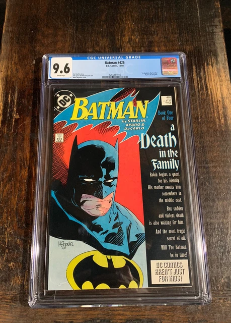 Batman #426 CGC 9.6⭐️Death In The Family ⭐️Part 1⭐️1988