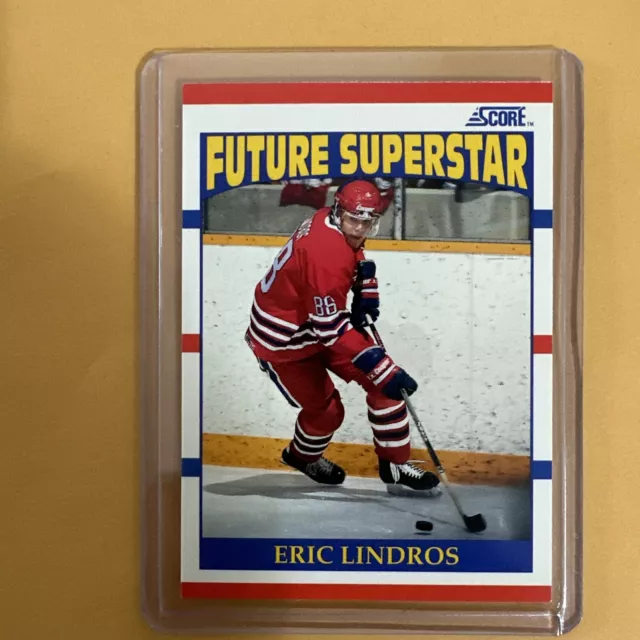 1990 Score  Hockey #440 Eric Lindros RC Rookie Future Superstar