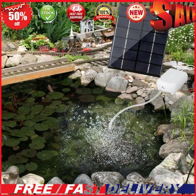 Pompa solare acqua pompa di ossigenazione acquario 1,6 L/MIN USB per stagno da pesca esterno