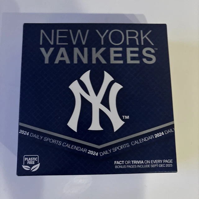 NEW YORK YANKEES 2024 Box Calendar Daily Fact Trivia ‘24 MLB by Turner