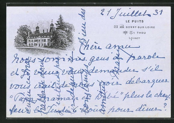 CPA Bonny-sur-Loire, Le Puits