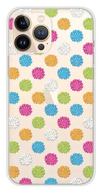 Printed silicone case compatible with Apple iPhone 13 Pro Max Floral