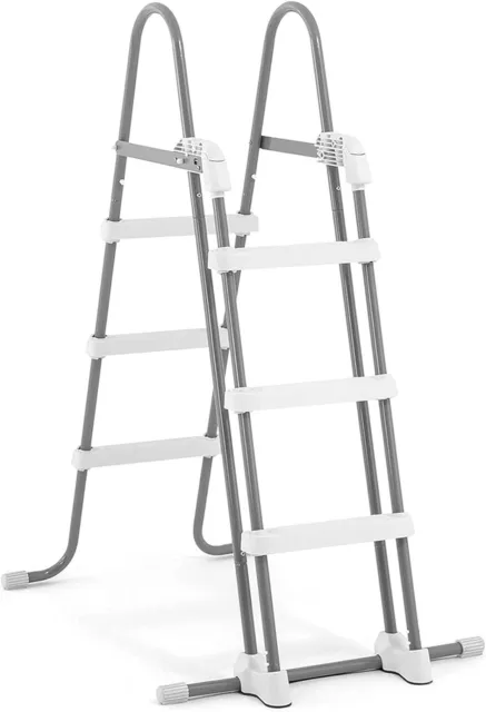 Intex 28075E Deluxe Pool Ladder w/ Removable Steps for 42in & 36in Depth Pools