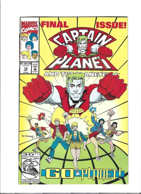 Captain Planet and the Planeteers #12 Marvel Comics Final Issue Low Print Run