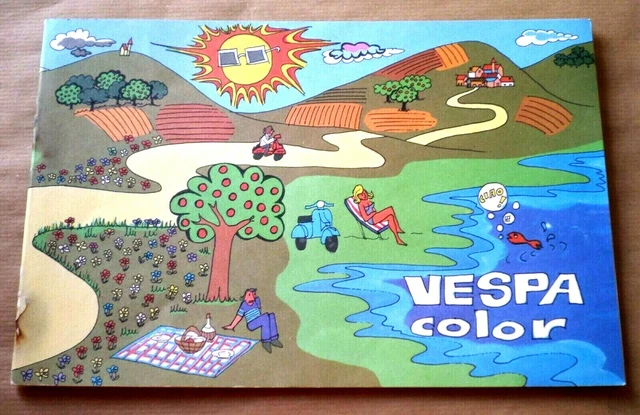 "VESPA COLOR" Albo da colorare Piaggio 1978 "VESPA COLOR" Albo da colorare Piaggio 1978