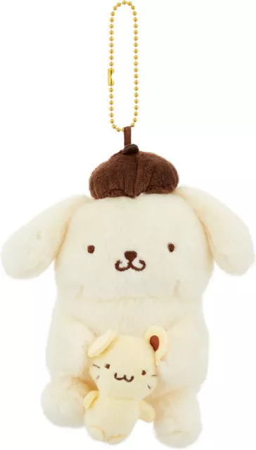 Sanrio Character Pompompurin Pair Mascot Chain Plush Doll New Japan