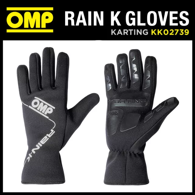 OMP Kart Rain K Gloves for Outdoor Go Karting Neoprene Rainproof in all Sizes