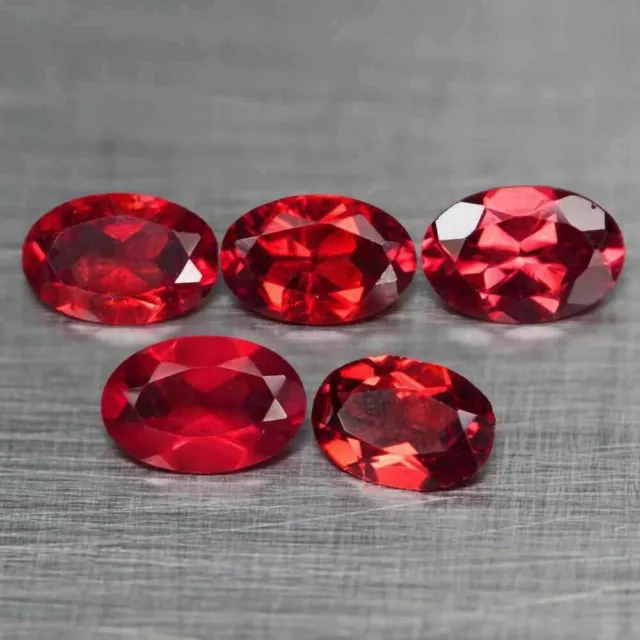 ★★   RARE !! 5 RHODOLITES D'AFRIQUE 2,64 CARATS ★★ p131.119