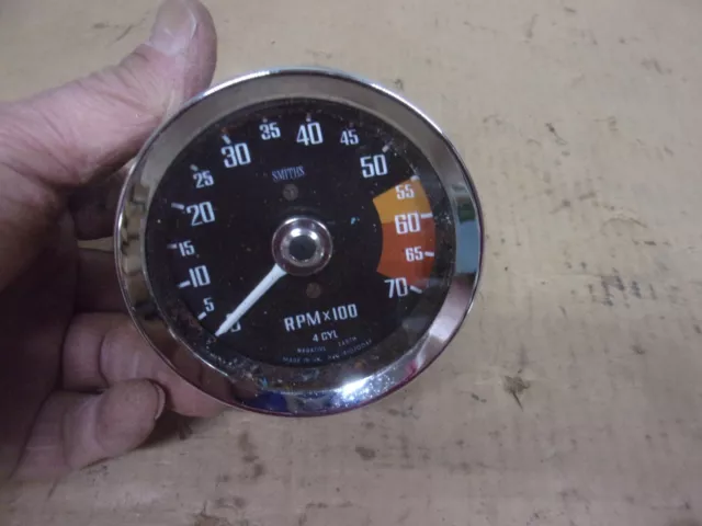 1974 Mgb Mg Smiths Tachometer Oem 1975 1973 1972