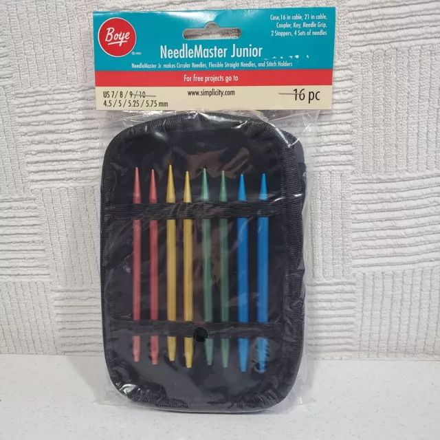 Simplicity Boye Anodized Aluminum Size US 6/7/8 Knitting Needle Set, 1 Each  
