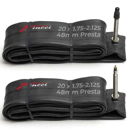 Fincci Paire 20 x 175 195 20 21 2125 Pouces 48mm Chambres à Air de Valve Pres...