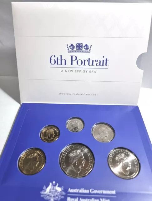 2020 QEII Queen Elizabeth 6th Portrait RAM 6 coin Year mint UNC set