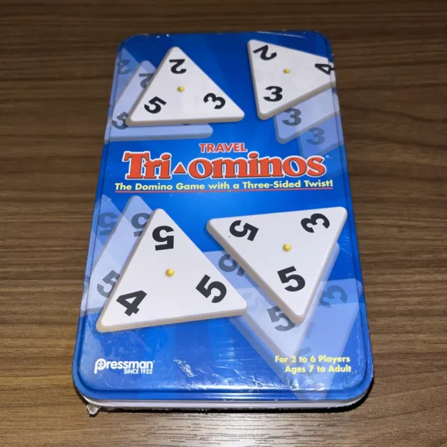 Tri-Ominos - Travel Edition with Lightweight Playing Tiles by Pressman  Games Blue, 5