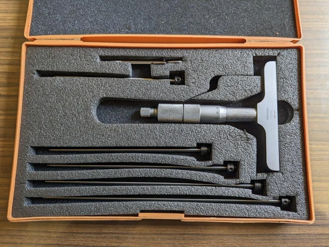 Mitutoyo replacement rod type depth micrometer 0-150mm Japan