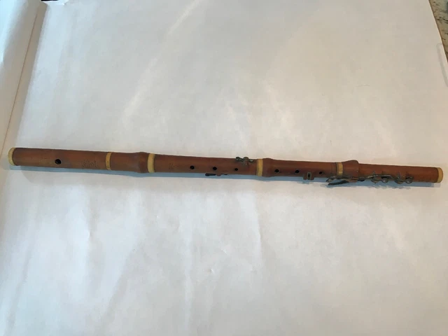 Antique 1815-1819 ASTOR HORWOOD English London Early Flute Boxwood England Antique 1815-1819 ASTOR HORWOOD English London Early Flute Boxwood England