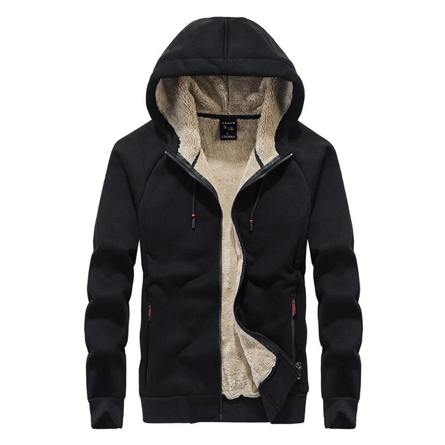 Veste Polaire Homme Double Face Moelleuse - Avec Poche, Doublure Peluche, Chaude, Décontractée, Pour Extérieur Et Quotidien
