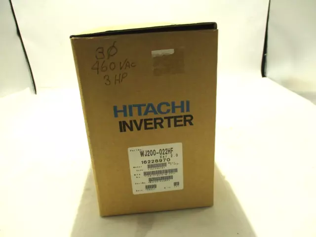 New Hitachi Wj200-022Hf Inverter