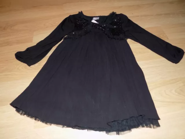 Girl's Size Medium Disney D-Signed Solid Black Studded Casual Tunic Top Dress