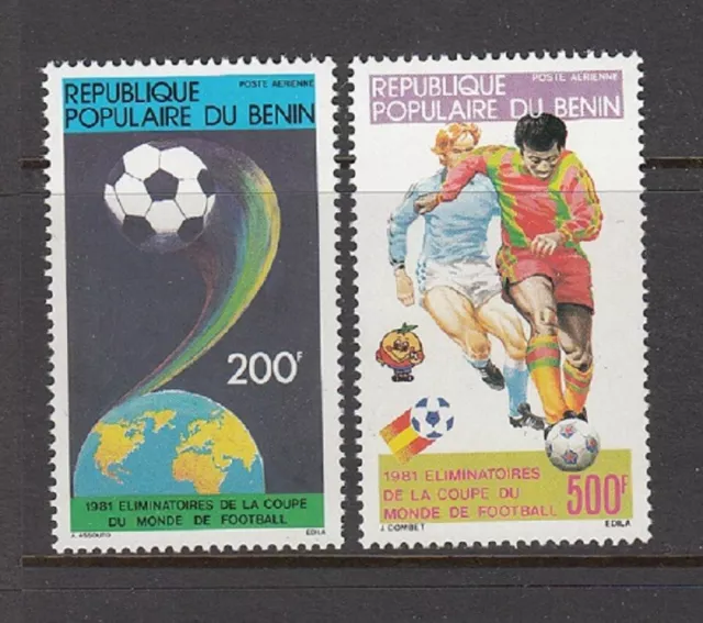 Benin (Dahomey) Sc# C291-C292 World Soccer Championship Espana 1981 - Mnh