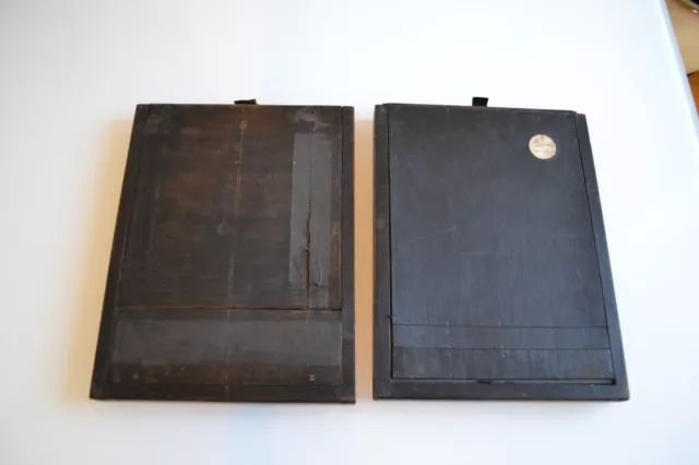 Lot de 2 châssis bois pour chambre photographique ancienne