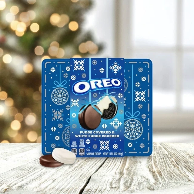 OREO FUDGE AND White Fudge Covered Chocolate Sandwich Cookies, 1.03 lb