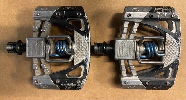 Crank Brothers Mallet 3 Pedals Silver/Black Good Used Condition