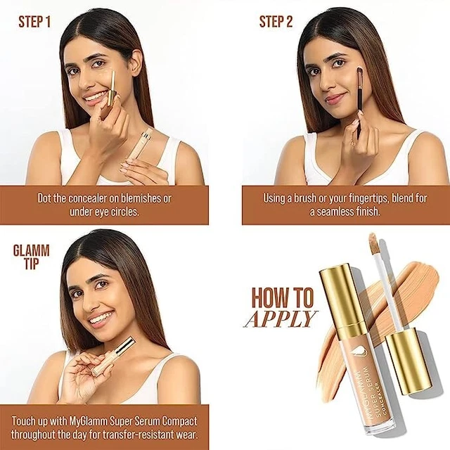 MyGlamm Super Serum Concealer - 201N Fawn - 6g