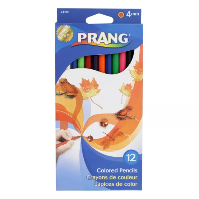 Prang Professionell Farbige Stifte, 4mm, Verschiedene Farben, Packung 12