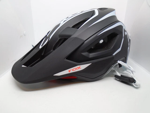 Fox Racing Speedframe Pro MTB Helmet (MIPS) Size Large  BLACK/WHITE ! 2