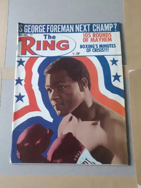 Vintage Boxing The Ring Magazine 1971 July-August (TRM.B8)