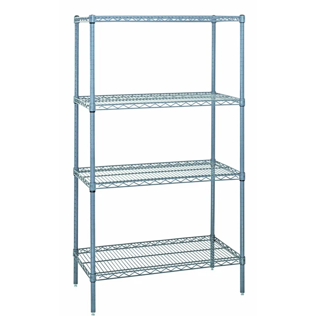 Quantum Wire 4 Shelf Starter Kit GRAY 86in Height 86 in Width 14 in Depth 54 in