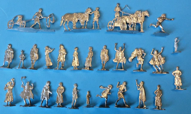 Plats D'étain Heinrichsen - 52 Figurines Civils Renaissance - 30mm à Peindre