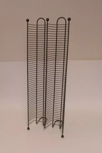100 CD -Jewel Case  Media Storage Tower Metal Rack Organizer Floor Stand Holder