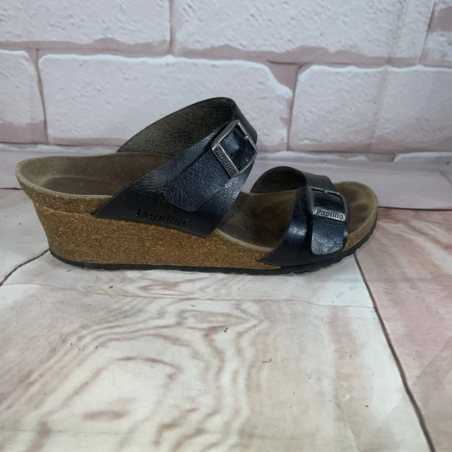 BIRKENSTOCK PAPILLIO EMINA Sandals 8 US 39 EU Leather Cognac