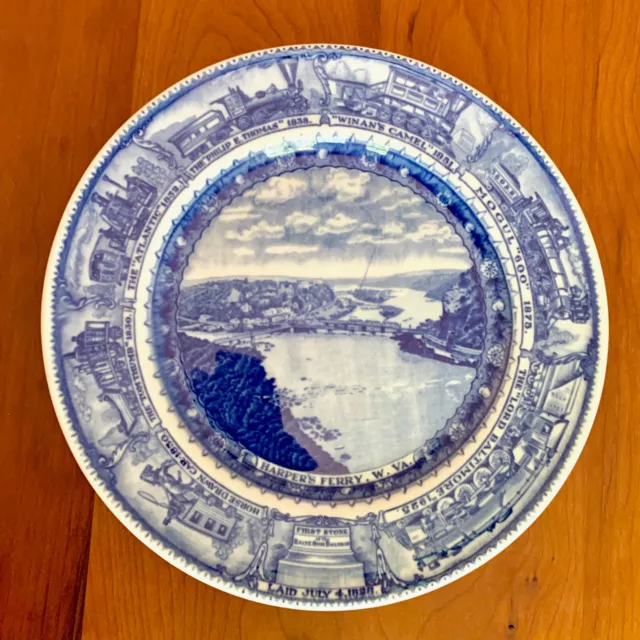 Baltimore and Ohio Railroad, Harper's Ferry WV Plate, Lamberton 1927 - 9"