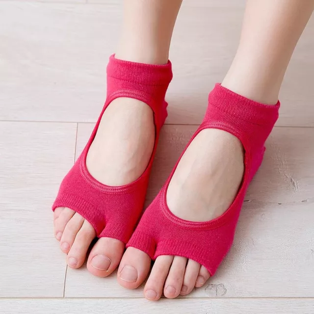 Toeless Socks Yoga, Pilates, Dance, Half Toe with Grips Anti Non  Skid EUR 35-40 2