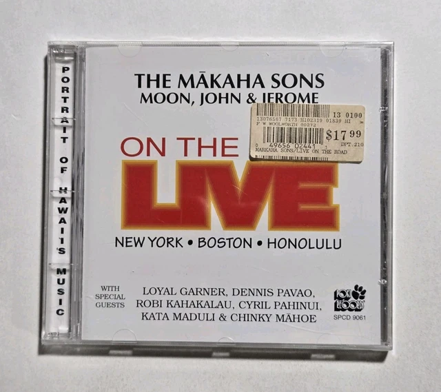 THE MAKAHA SONS of Niihau: Live ORIGINAL HAWAIIAN CD (1989, Ohana