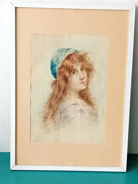 ANCIENNE CDV PHOTOGRAPHIE Bellotti St Etienne Portrait D'une Jeune