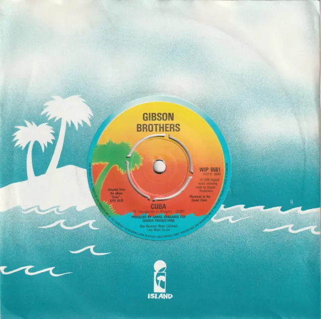 GIBSON BROTHERS - Cuba - 1978 UK 7" Vinyl Single    *FREE UK POSTAGE*