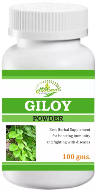 Morsan's Giloy Powder (Tinospora Cordifolia), Paquete de 100 g. Polvo Orgánico