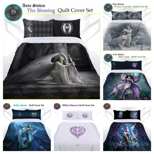 Anne Stokes Fantasy Gothic Bedding Quilt Doona Cover Set - DOUBLE QUEEN KING