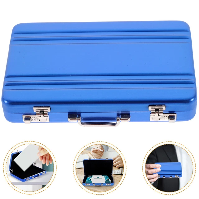 SANON Porta Biglietti Da Visita - Scatola Organizer Con Divisori A-Z, Capacità 1000 Carte, Metallico - Foto 11