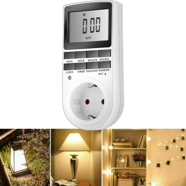 Timer da giardino timer display LCD 1 A 230 V ~ 50 Hz